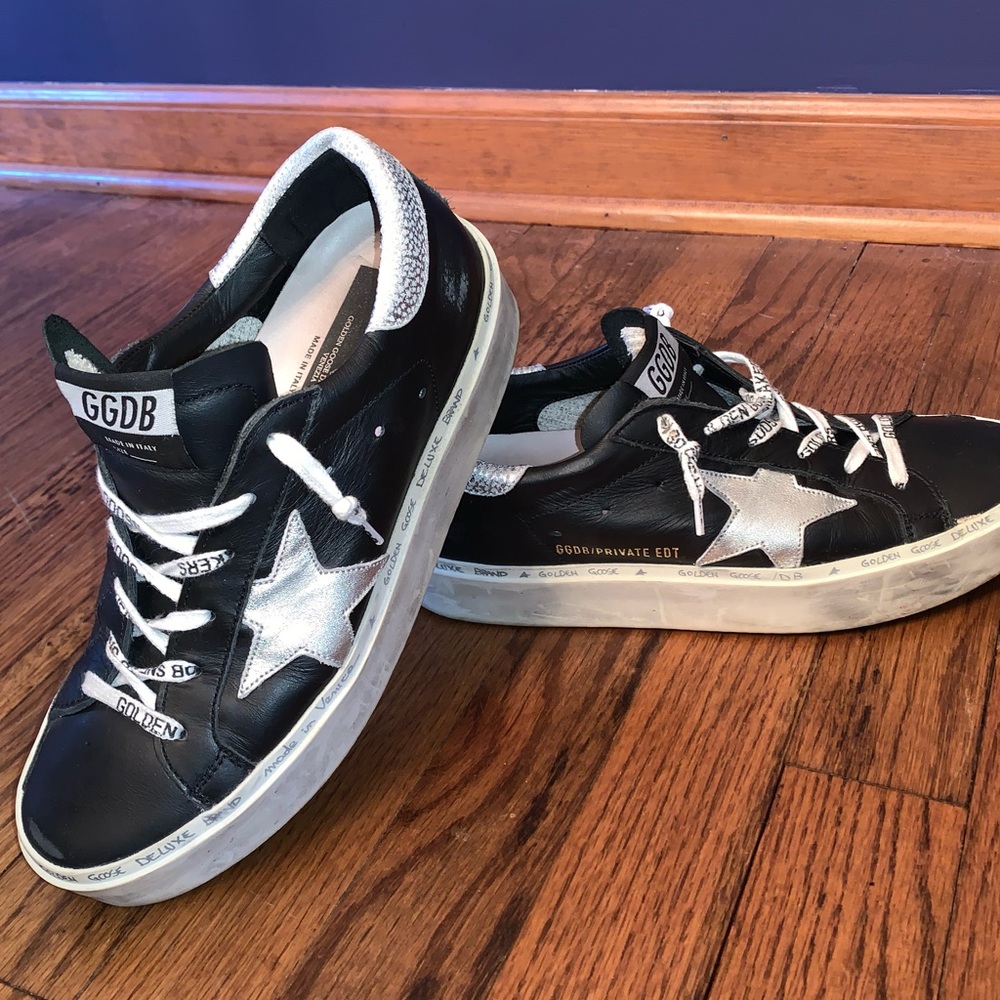 Golden Goose Leather Hi-Star Size 7